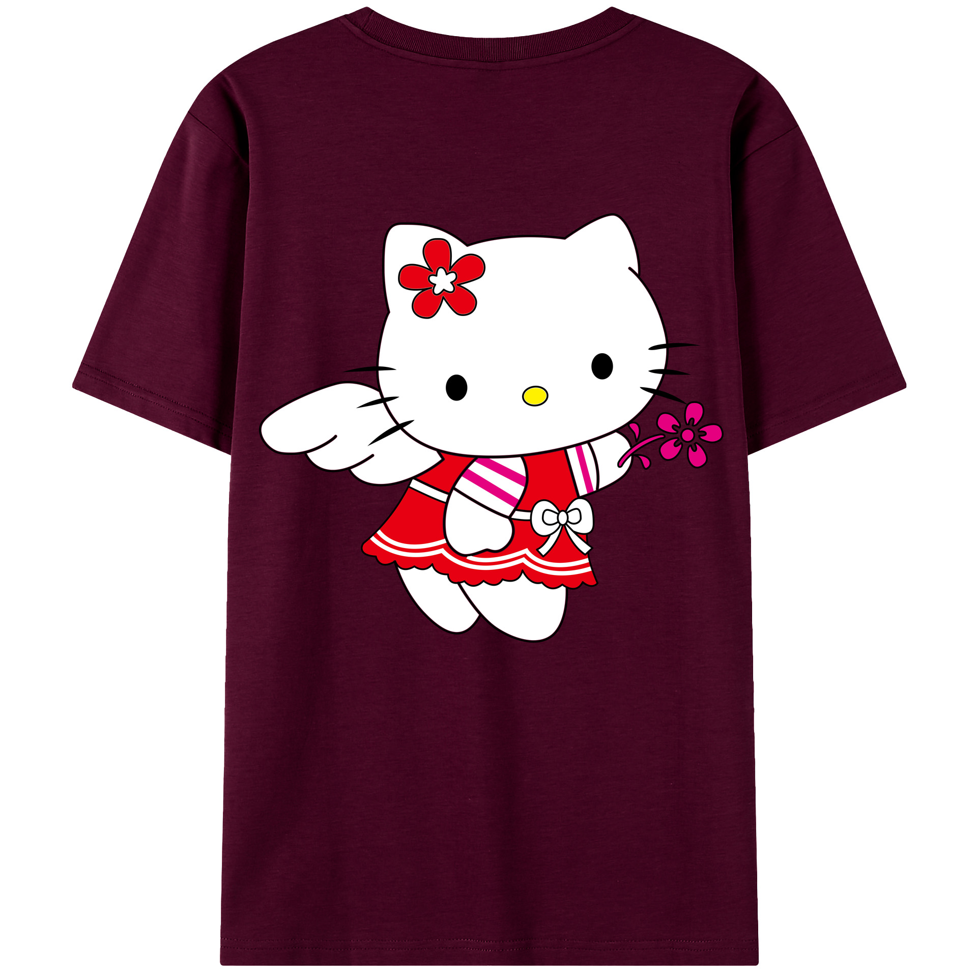 （画像用） Hello Kitty ハローキティ レディース半袖Tシャツ(バックプリント)